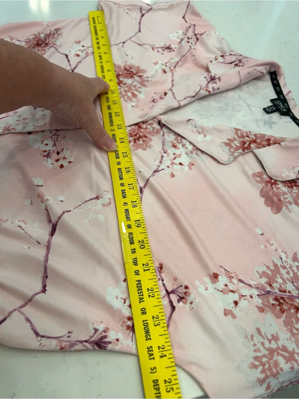 Jones New York Pink Floral Short-Sleeve Pajama Set